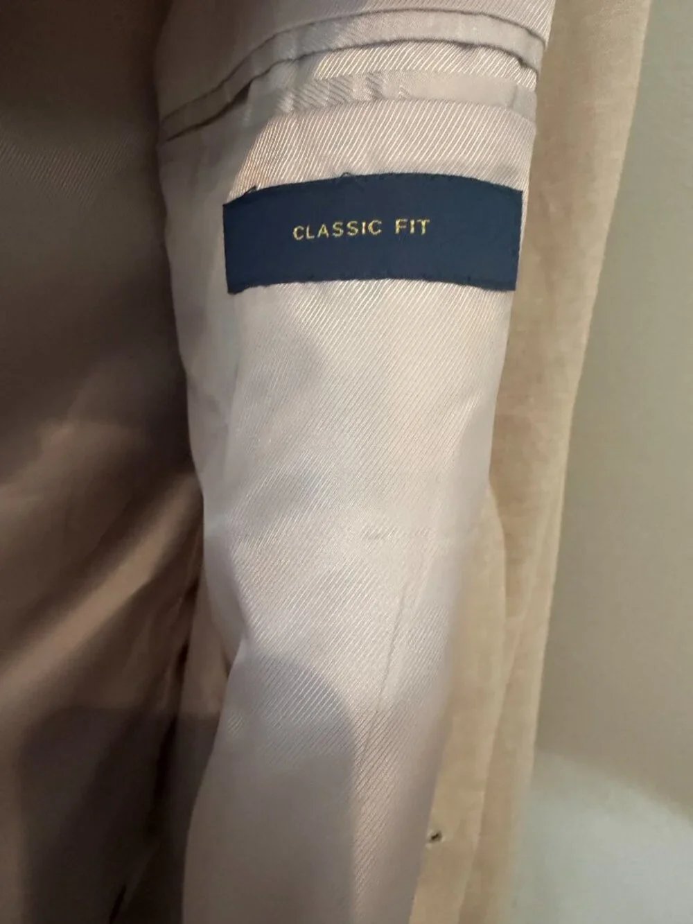 Mens Stafford size XL Tan 2 Button Blazer Classic Fit